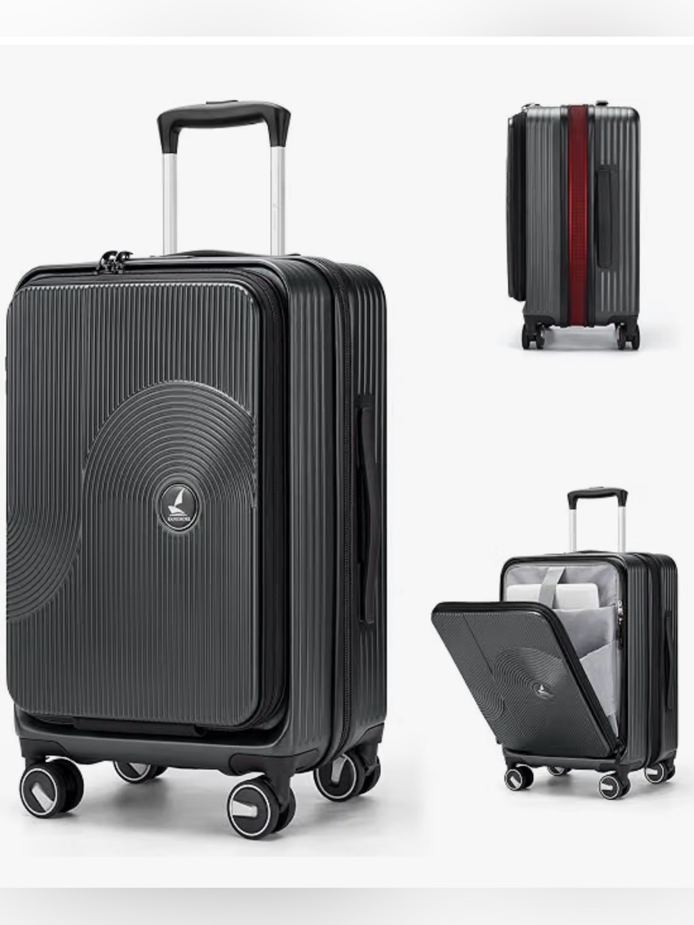 Carry-On Spinner Suitcase - Black